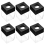 Lot de 6 porte-trombones magnétiques noirs pour bureau 2