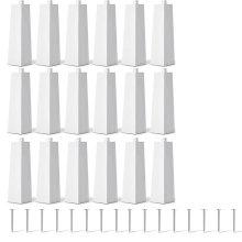 Aluminium gevelbekleding hoeken 8 inch gladde buitenhoekkappen voor stacaravans 16 stuks