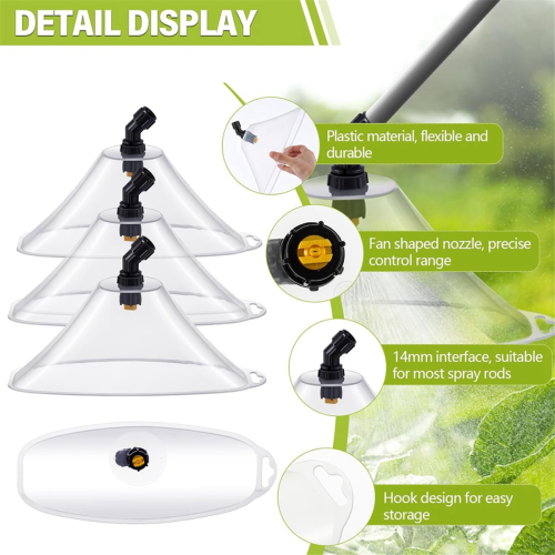 4 Pack Windproof Hood Nozzle High Pressure Atomizing Point with Sprayer Gardening Tools 2