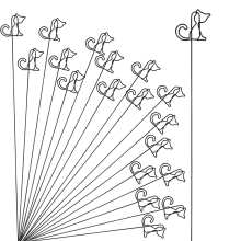 20 Stück goldene Blumenkartenhalter-Sticks, 12 Zoll Metalldraht-Blumenpicks, Pick-Halter,