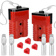 2er-Pack 175-Ampere-Batterie-Schnellanschlussstecker und -Anschlüsse, 1/0-4 Gauge-Trennung für Winde, Anhänger