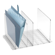 Acryl Desktop File Sorter Organizer, 4 Compartimenten Post Organizers voor Bureau, Bureau, Plank, Kantoor, Organizer