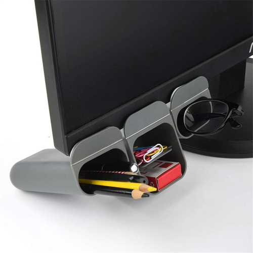 Pasteable Pc-Bildschirm Stifthalter Desktop Storage Boxen Schreibtisch Bleistift Organizer Büro Schule
