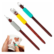 Ton Keramik Sculpting Tools Set Skulptur Höhlenforschung Schaber Handwerk Modellierung Gelb + Grau + Blau
