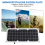 12V 30W Solar Panel Auto Van Boot Caravan Rinnsal Tragbare Batterie Ladegerät Lade 5
