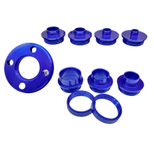 10-teiliges Aluminium-Router-Führungsbuchsen-Set, Router-Vorlagen-Kit mit Kontermuttern, passt für 1-3/16 Zoll oder 1-1/4 Zoll Grundplatte