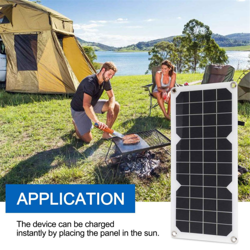 12V 30W Solar Panel Auto Van Boot Caravan Rinnsal Tragbare Batterie Ladegerät Lade 2