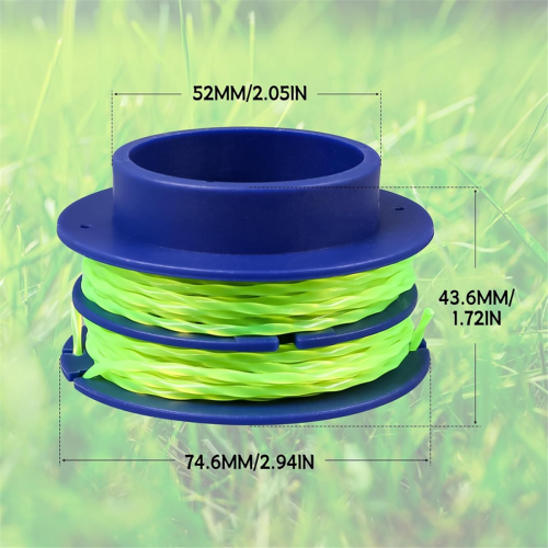 124-03 Spooled Trimmer Line 0.080-in 16Ft 6 Pack,for 24-Volt Max Weed String 2