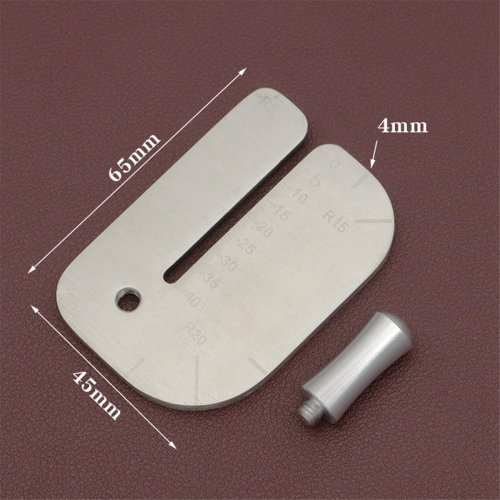 2pcs Stainless Steel Leather Pulling Board Practical Cutting Ruler Tool Cut Pricking Iron Auxiliary Accessories 2