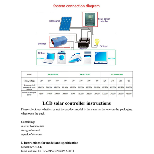 80A MPPT Solar Charge Controller 12V 24V 36V 48V Battery System Auto,PV Panel Regulator
