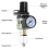 1/4 Inch Air Compressor Filter Regulator Combo AW2000-02 - Brass Elements, 150 PSI Max Pressure, Compact Design 5