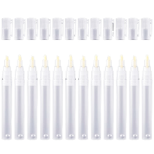 Lot de 24 marqueurs de retouche de peinture vides à tête ronde inclinée de 6 mm, 3 couleurs, à remplir, en acrylique