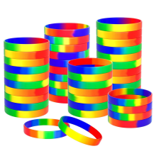 100 stuks polsbandjes in bulk siliconen Rainbow Pride armband cadeau accessoires feestdecoraties benodigdheden