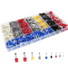 1400Pcs Draht Ferrule Anschlüsse Kit 22-8 Gauge Premium Kupfer Terminals Nylon Isolierte Pin Schnur Ende
