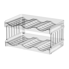 Wasserflaschen-Organizer für 40-oz-Becher mit Griff, stapelbares Becherschrank-Zubehör, 2 Etagen