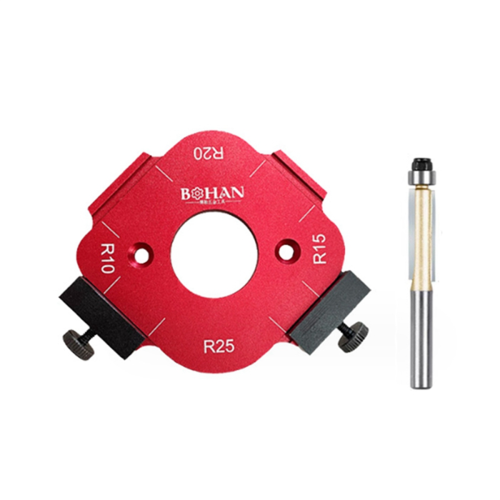 4-in-1-Bogenwinkel-Positionierungsschablone, Router-Eckenradius-Schablone, wiederverwendbar, 30–50R 1