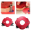 4-in-1-Bogenwinkel-Positionierungsschablone, Router-Eckenradius-Schablone, wiederverwendbar, 30–50R 8