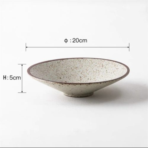 Ceramic Tableware Set, Handmade Reactive Glaze Vintage Dinner Plates, Cold Dish Dessert Plates,B 2