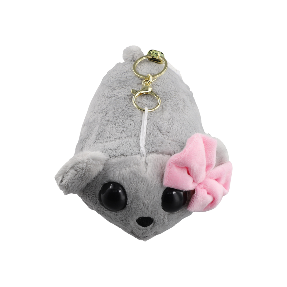 Simpatico Portachiavi Di Peluche A Forma Di Criceto Triste, Ciondolo Meme, Giocattolo, Peluche, Decorazione-image