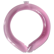 Kühlschlauch für den Hals, tragbarer Wickel für Sommerhitze, freihändiges Kühlpack, Eiskragen, Pink
