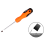 3MM Magnetic Screwdriver Multifunctional Strong Small Industrial Grade Flat End 4