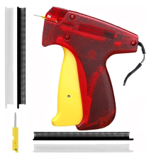 Pistolet d'étiquetage pour vêtements, StitchGun pour réparation de vêtements avec 2 aiguilles, 2000 noir et blanc
