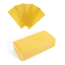 30 stuks bijenwasvellen, natuurlijke wasbasis voor bijenramen, vellen voor het maken van kaarsen (41,6 x 19,3 cm)
