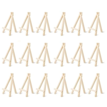 18 stuks mini houten display-ezel, kleine houten ezel voor kleine canvashouders, kinderknutsels, borden, foto's, cadeaus, doe-het-zelf-knutsels
