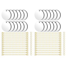 72-teiliges Charm-Zubehör für Tassenbecher mit Henkel, personalisierte Namensschilder, Henkel-Dekor-Set, Gold