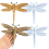 2PCS Libelle Silikon Form Große Epoxy Harz Form Formen 3D Tier Anhänger Wand Hängen Form 3