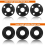 12pcs Angle Grinder Flange Nuts 5/8inch-11,with 2pcs Spanner, Replacement Attachments 5