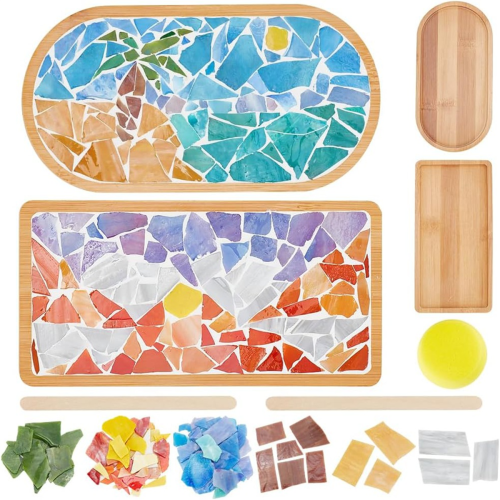 Tagtight Sous-Verre Mosaïque Kit, Bambou Tasse Sous-Verres, Mosaique Loisir Creatif pour adultes et débutants, Dessous de verre décoratif pour mosaïque faite à la main - Art mosaïque DIY Tagtight Sous-Verre Mosaïque Kit, Bambou Tasse Sous-Verres, Mosaique Loisir Creatif pour adultes et débutants, Dessous de verre décoratif pour mosaïque faite à la main - Art mosaïque DIY