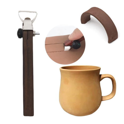 Pottery Handle Making Tool Sculpture Carving Cup Shape for Tea Mug (4 PCS) 2