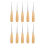 10Pcs Leather Sewing Awl with Wood Handle Craft Tools for Working 1