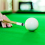 Pool Cue Tip Replacements with White Ferrule, Screw-on Tip, Black 8 Table 3