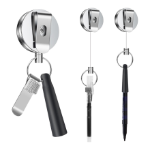 1 Packung Hochleistungs-Stiftehalter mit einziehbarem Zuggriff, universelles Schlüsselband für Tischler, Krankenschwestern, Kellnerinnen
