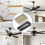 24-Pack Ceiling Fan Balancing Kit for Weight Balancing, 6 Sets Clips and 3G Practical 8