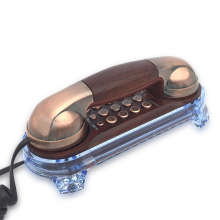 NEUES Festnetz-Telefon mit Kabel, Retro-Desktop-Telefon mit Schnur, Hörer, Wandmontage, Haustelefon, Home Office