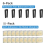 24-Pack Ceiling Fan Balancing Kit for Weight Balancing, 6 Sets Clips and 3G Practical 5