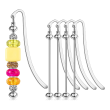 4 PCS Perlen Lesezeichen DIY Metall Blank Streifen Moderne Lesezeichen Handwerk Schmuck Anhänger Ornamente Geschenke
