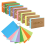 800 schede indice 3x5 pollici Flash colorate con anello, schede flash a righe perforate 2