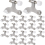 20pack Hinge Pin Door Stops Satin Brushed Stopper Adjustable Heavy Duty with Rubber Bumper Tips 2