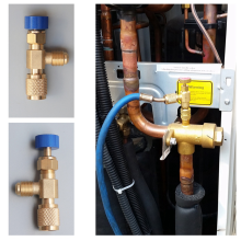 R22 R410 AC-klep 1/4 inch vulstuk A/C-koelmiddel Airconditioning reparatie en fluoride veiligheidsadapter A