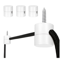 3-pack plafondhaken voor het ophangen van lampen, hanglamphaak, haken, doe-het-zelf lamp wit