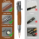 Pen Set with Compass Black Refill Gift Box Solid Color Brass Suitable for Colleagues Graduation Christmas 3