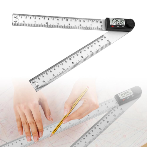 Digital Display Angle Ruler,2-In-1 Precision Ruler & Finder Protractor, (ABS-200MM) 2