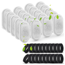 Filter voor kattenfontein, geschikt voor 64oz/2L en 108/3.2L roestvrijstalen vervangende filters voor huisdieren, 20 filtersponzen