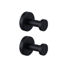 2 ganci per doccia, bagno, cucina, porta in vetro, specchio, piastrelle, luffa, asciugamano, cappotto, accappatoio, portaoggetti, nero