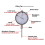 Dial Indicator with Magnetic Base Holder Fine Adjustable Long Arm 0-1 Inch Professional Gauge 0.001 6