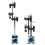 Dial Indicator with Magnetic Base Holder Fine Adjustable Long Arm 0-1 Inch Professional Gauge 0.001 3